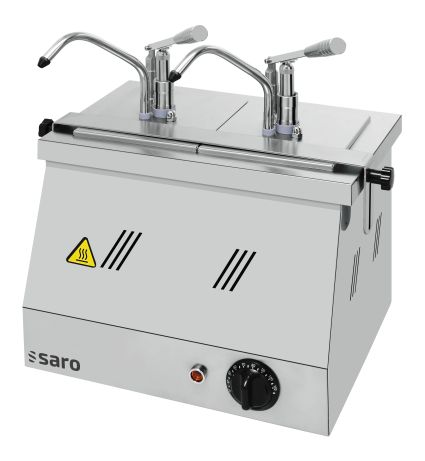 Saro Bain Marie 2 x 1/6 GN 200 mit Dispenser BM-0216