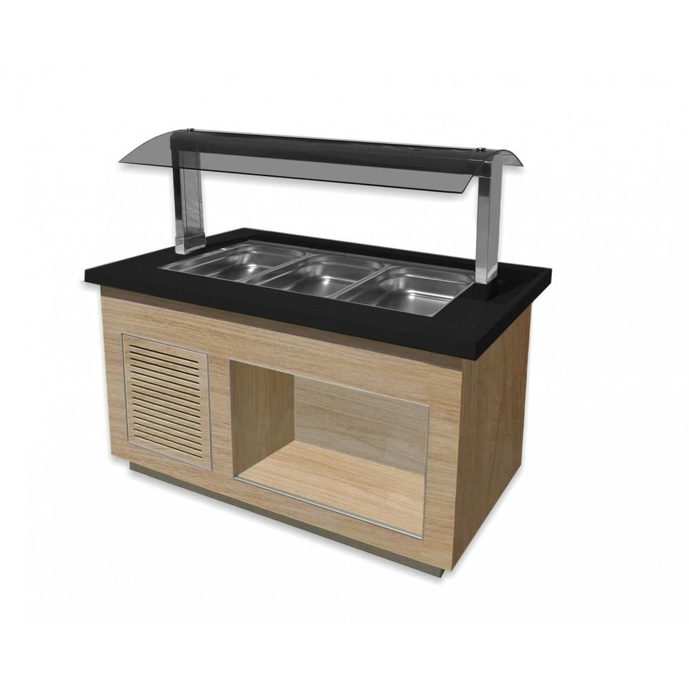 SARO Heißes Buffet für 3x 1/1 GN, Modell Premium Line SB-H130 OAK
