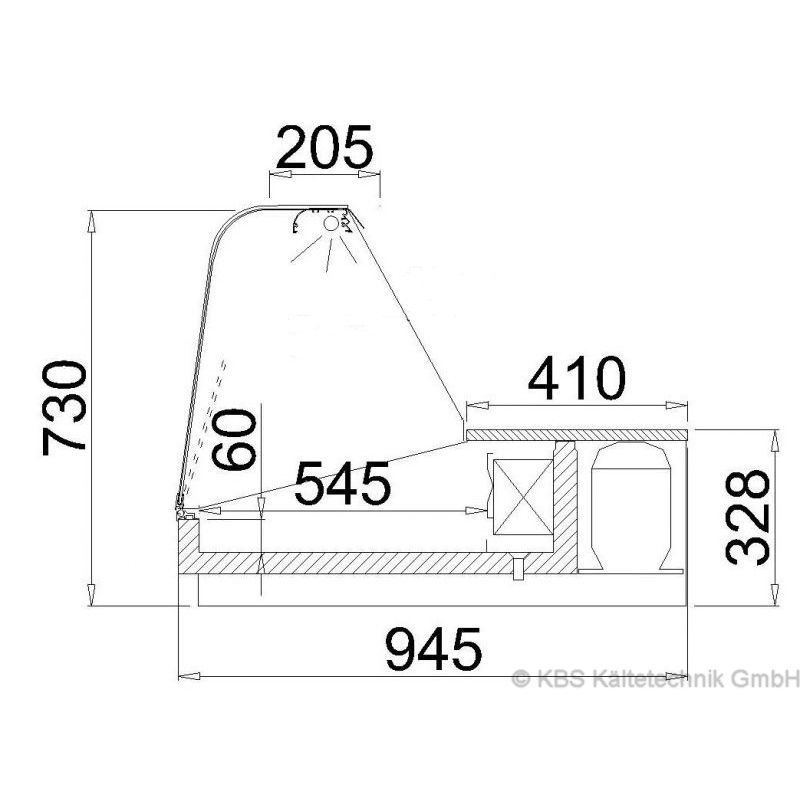 KBS Mehrzweckvitrine Basic 170