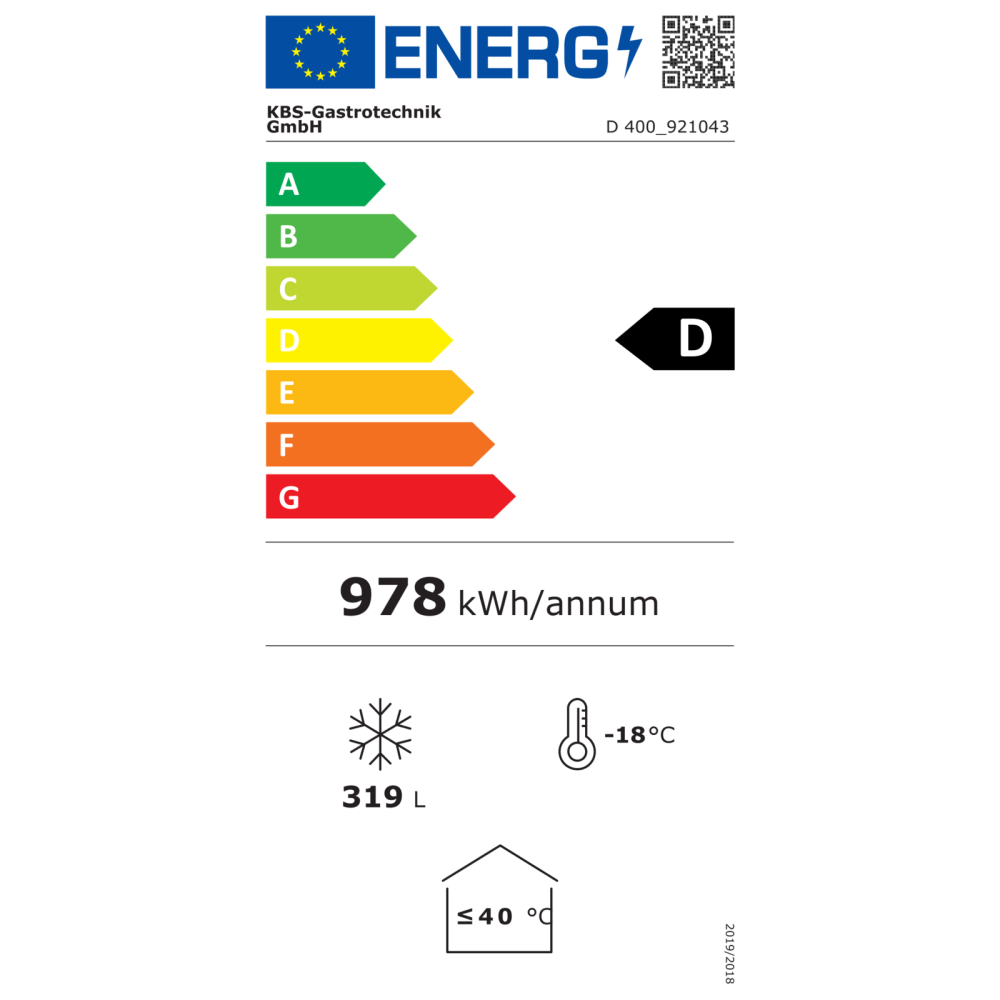 KBS Eiscreme Impuls-Tiefkühltruhe D 400 mit Glasschiebedeckel