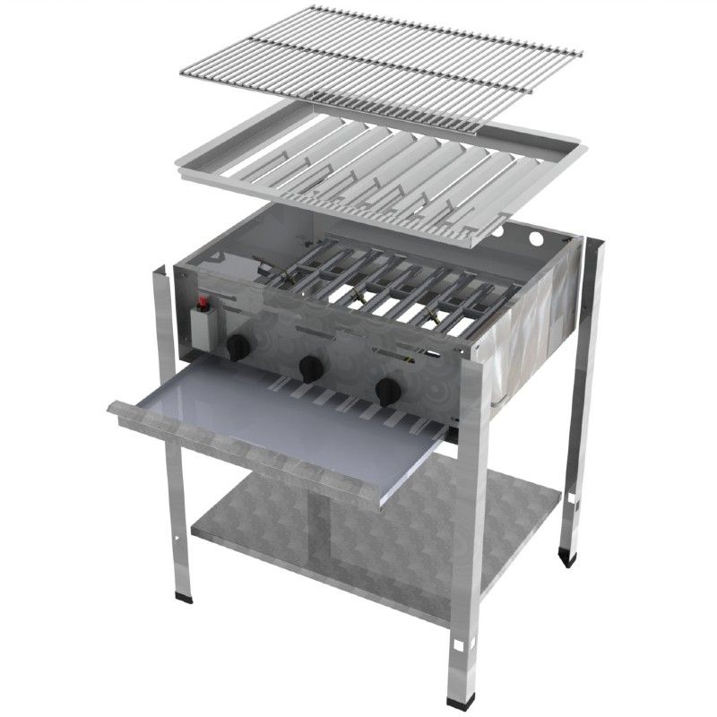 ChattenGlut 3er Gas Standgrill