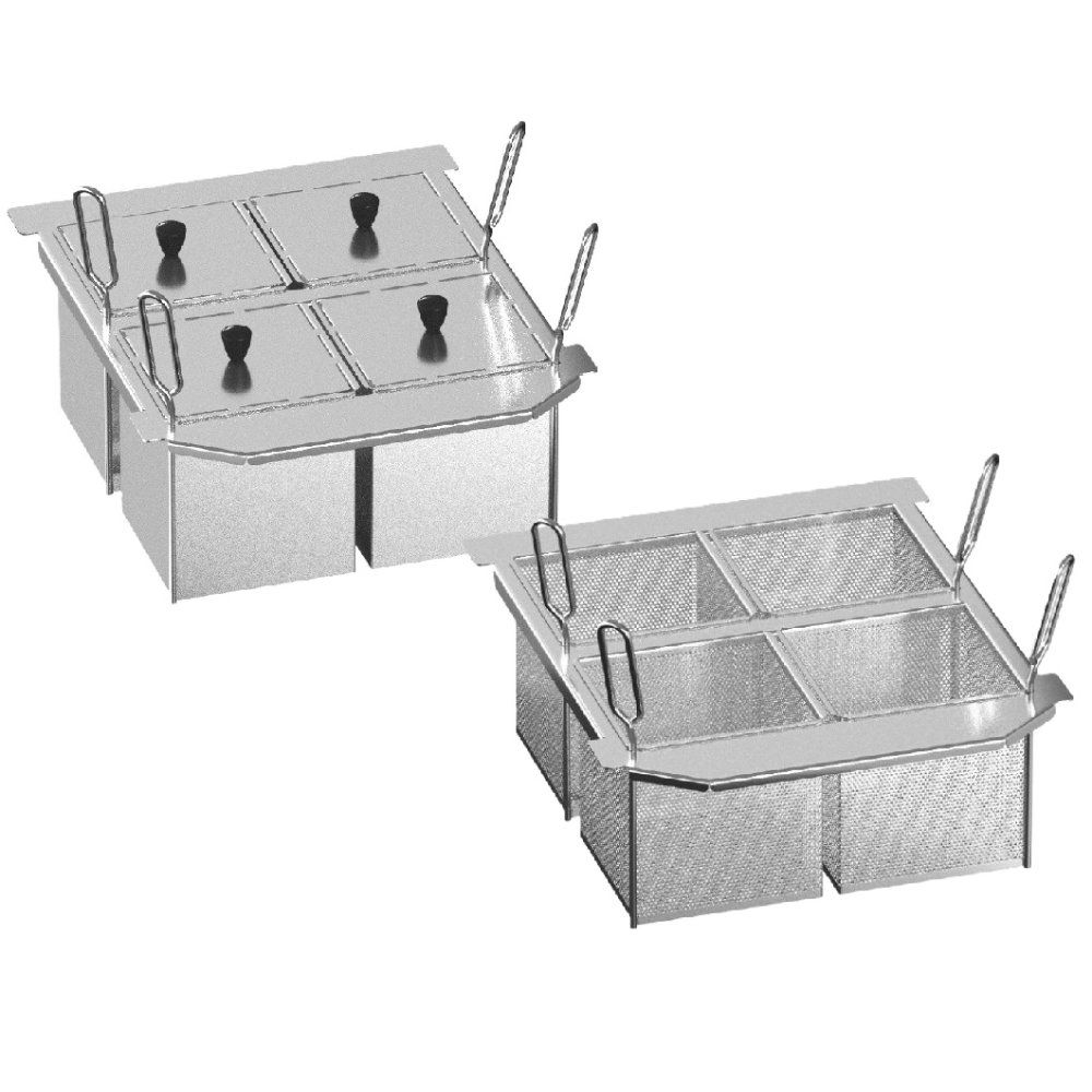 Rational 2 x Portionskörbe-Kit 4 x 1/6 GN