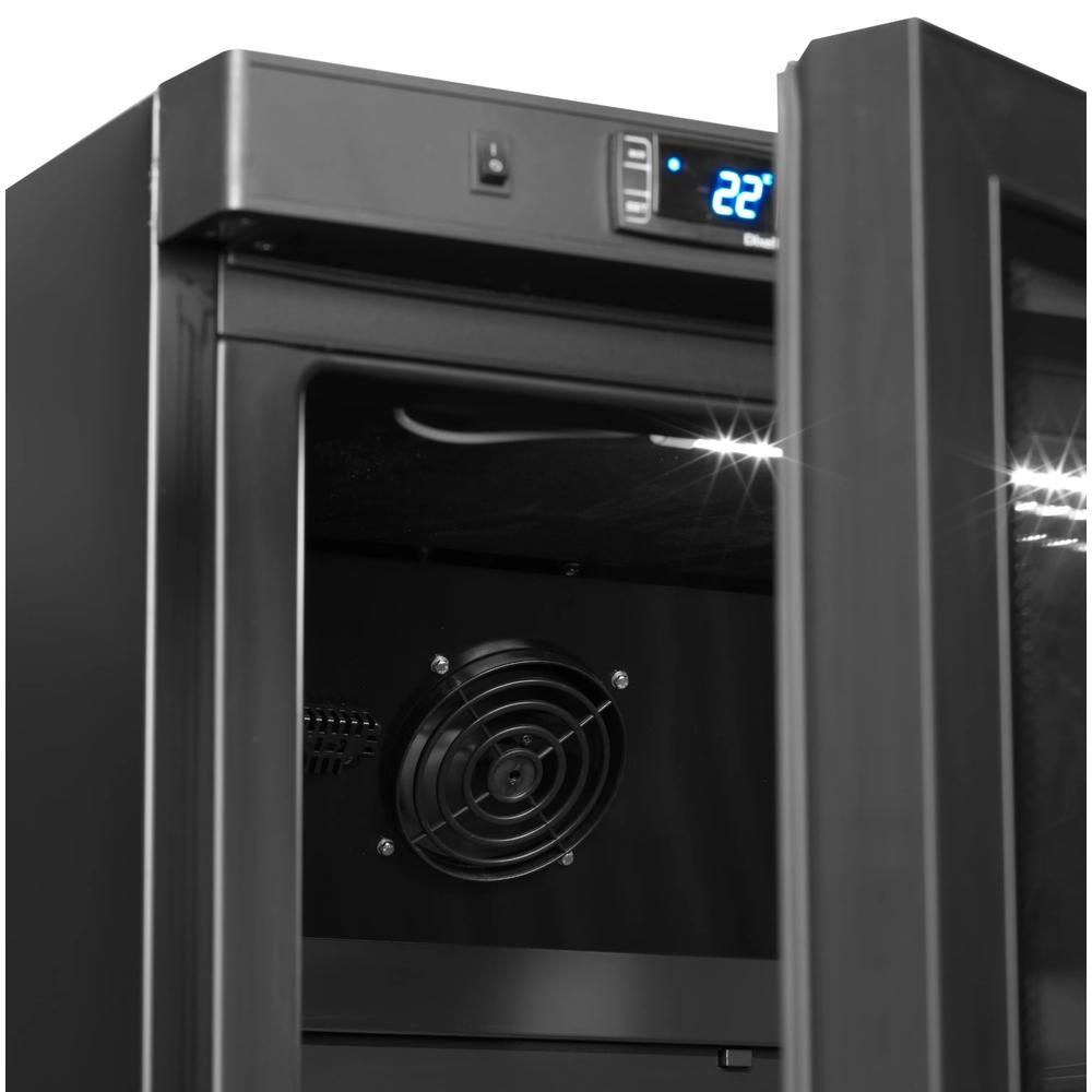 Nordcap COOL-LINE Umluft-Gewerbekühlschrank UKS 620-G BLACK