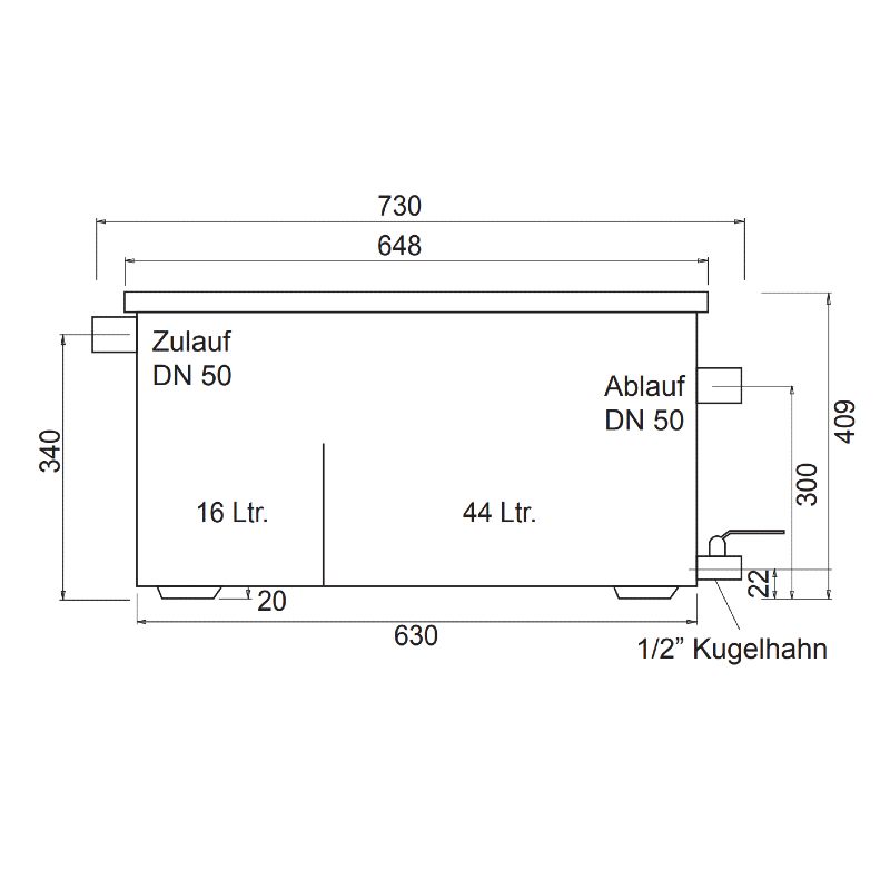 WALPOL Fettabscheider Typ WNG-2