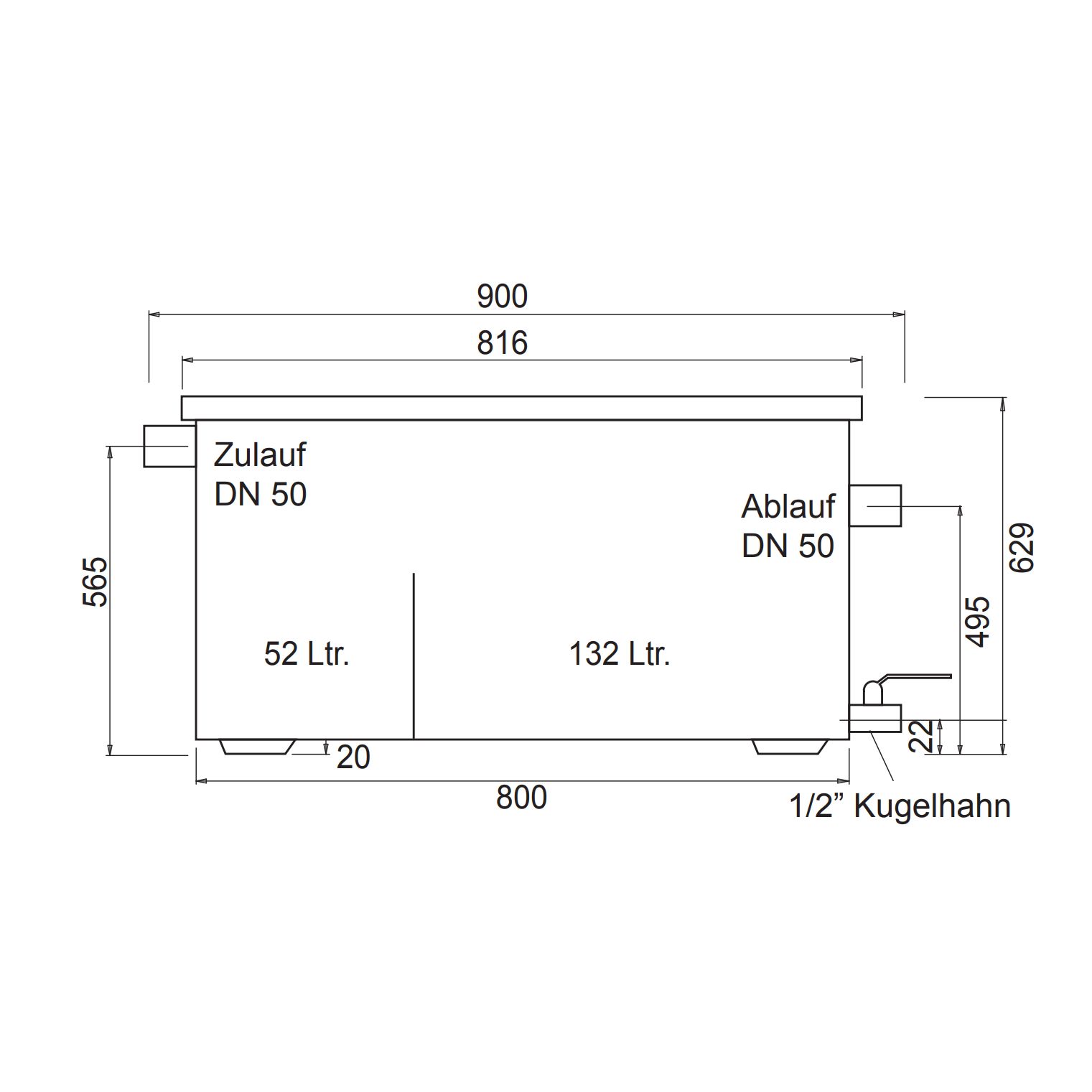 WALPOL Fettabscheider Typ WNG-3