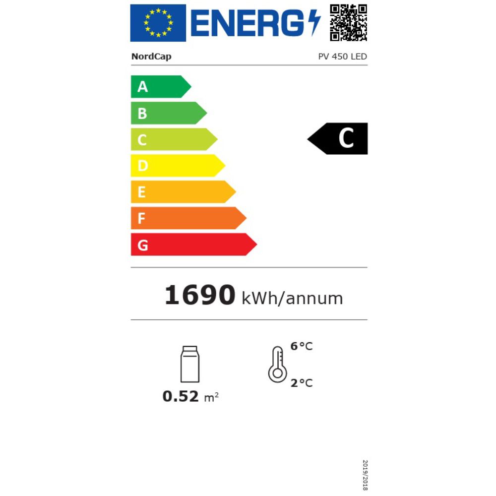 Nordcap Panorama-Kühlvitrine PV 450 LED