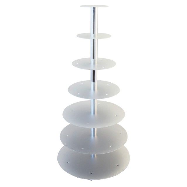 Etagen- Tortenständer / Hochzeitstortenständer, 7 Etagen - Aluminium