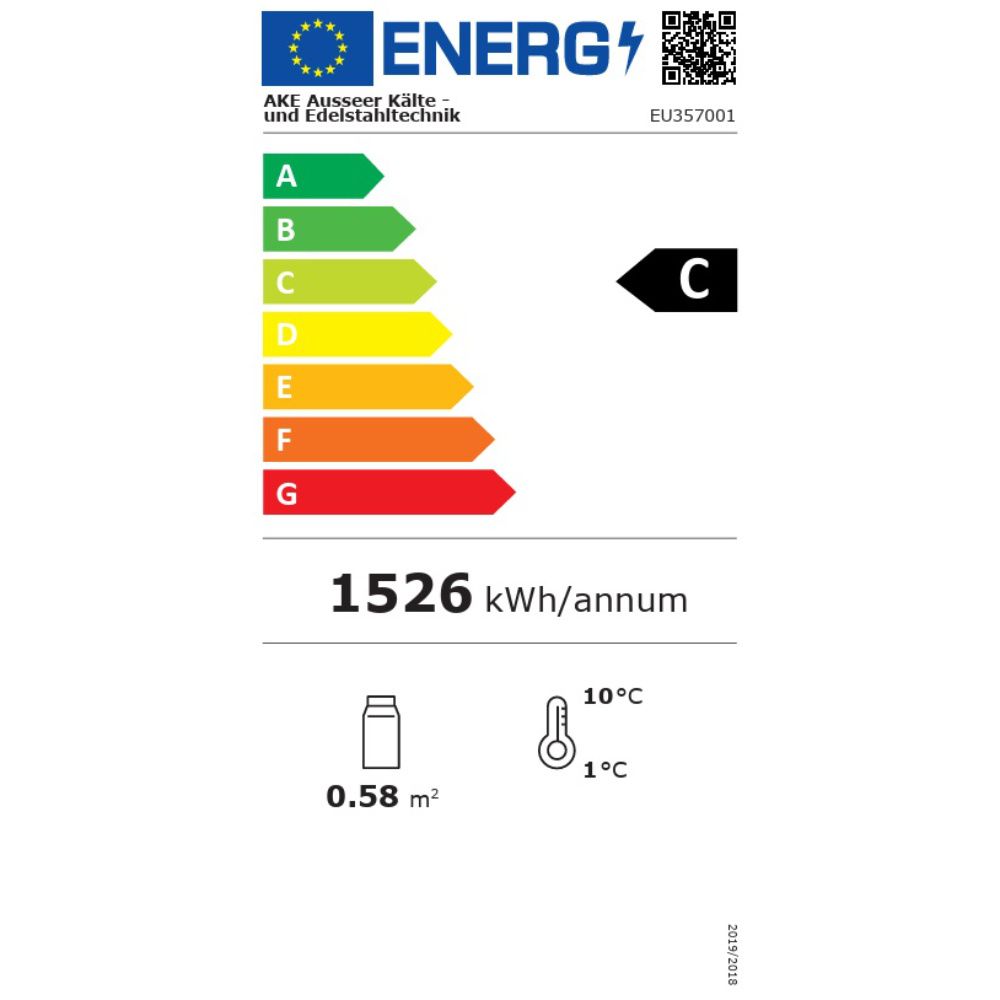 Nordcap Einbaukühlvitrine Gastro GR-112-53-E R290