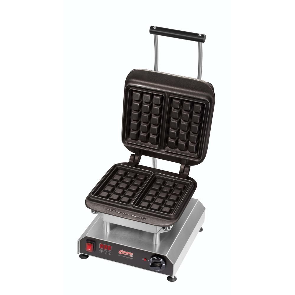 Neumärker Waffeleisen Thermocook® inkl. Brüsseler Waffel Wechselplatten (Gusseisen)