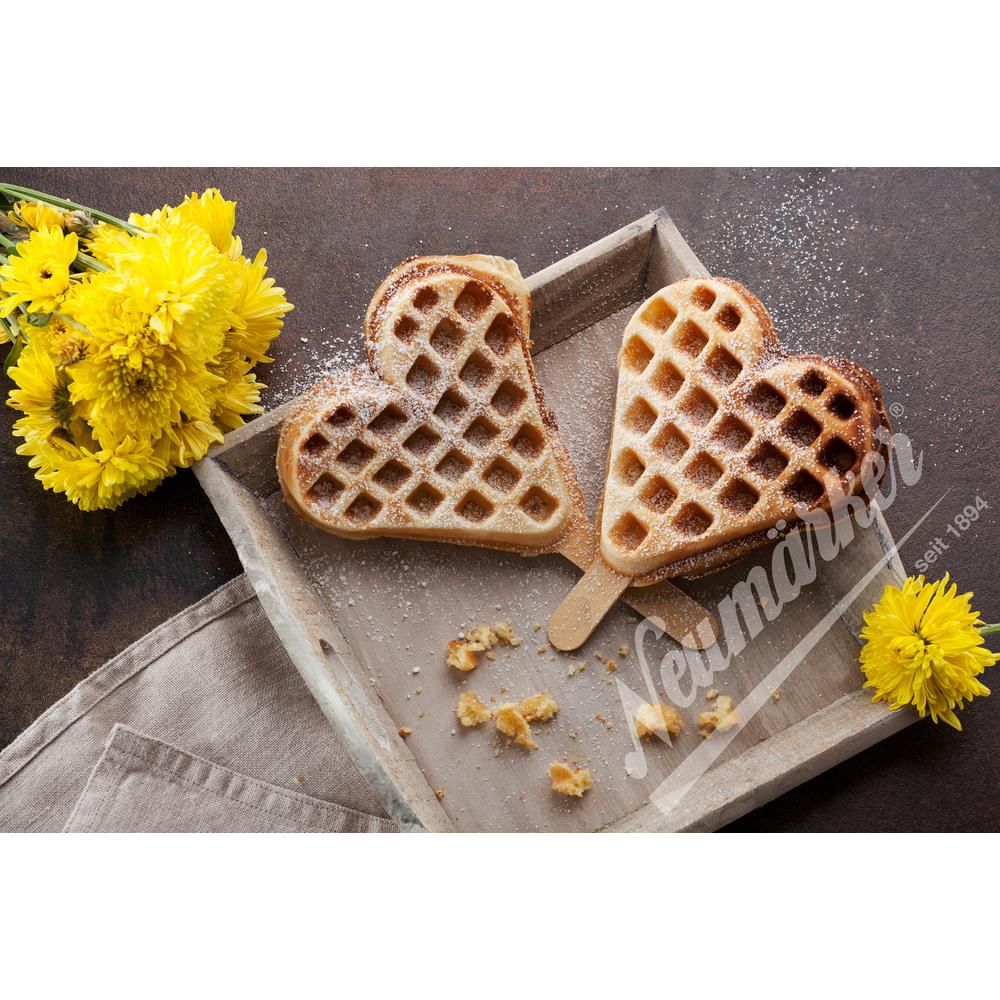 Neumärker Waffel-Herz am Stiel Wechselplatten für Thermocook®