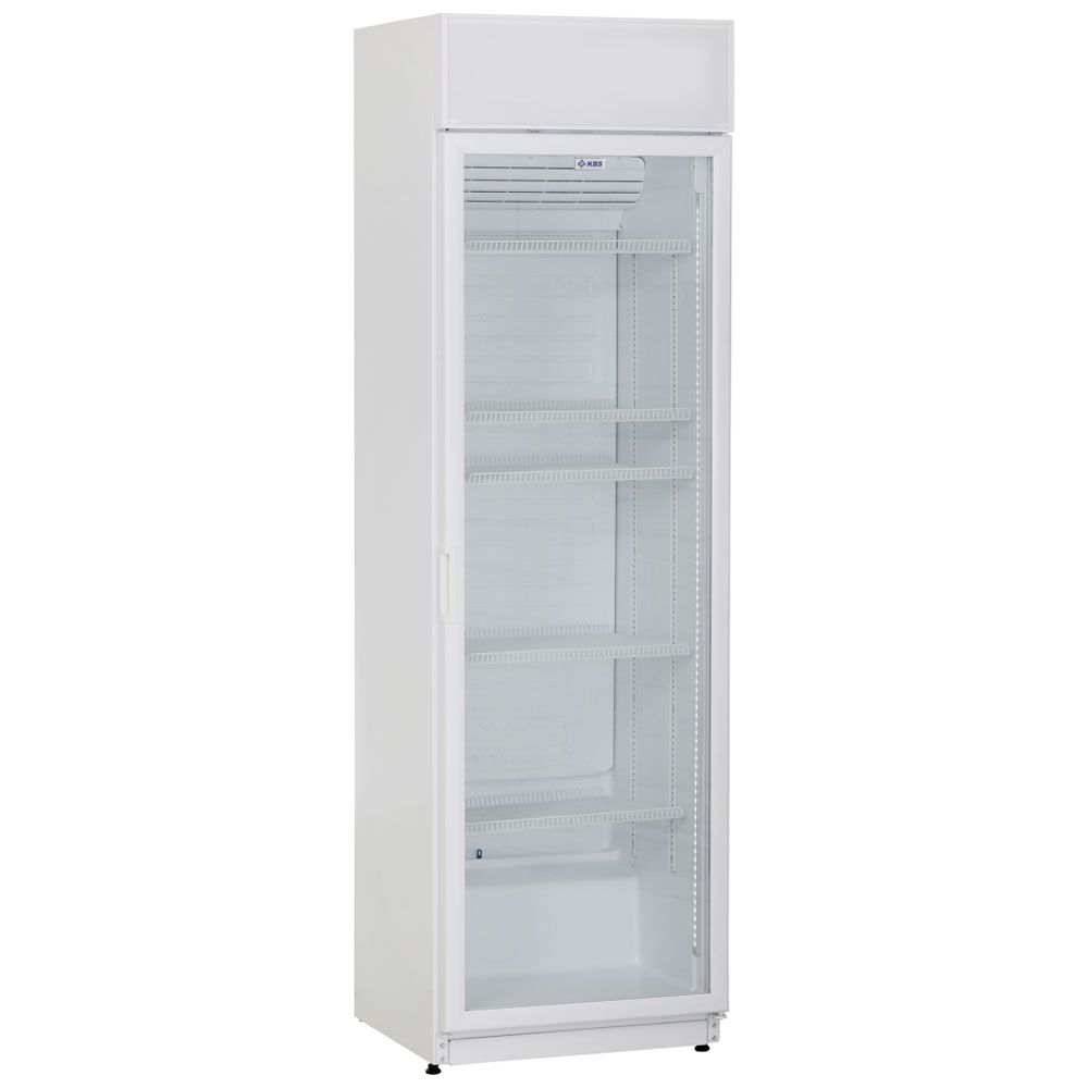 KBS Getränkekühlschrank FLK 365 - weiß - mit Glastür