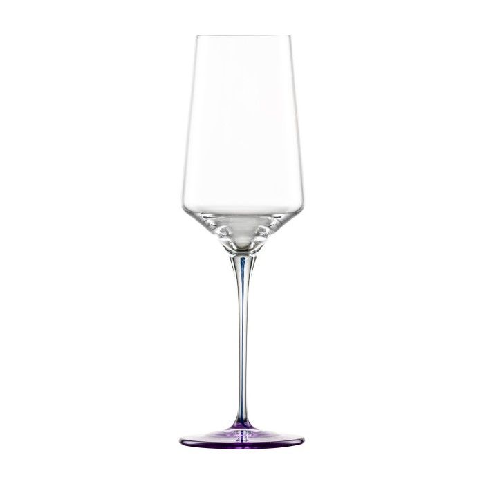 Sektglas mit Moussierpunkt - Violett