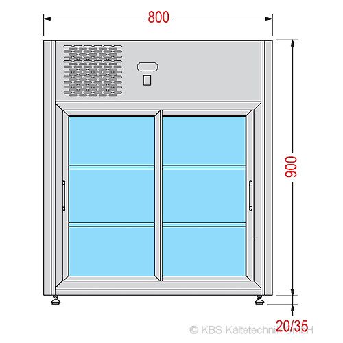 KBS Tischkühlvitrine Linus 150