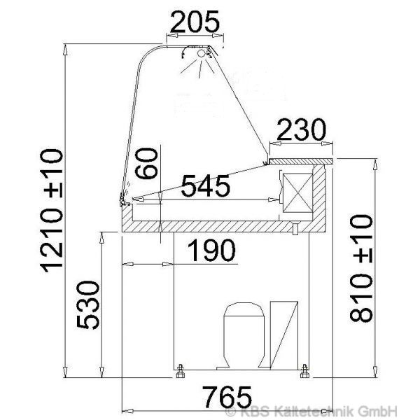 KBS Mehrzweckvitrine Basic 100 Plus