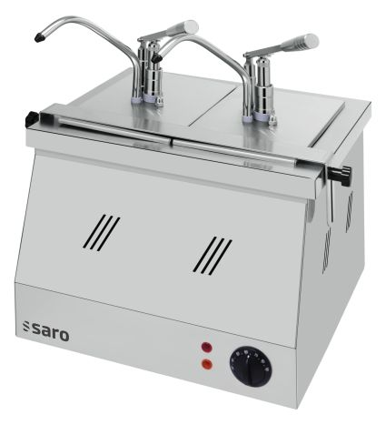 Saro Bain Marie 2 x 1/4 GN 200 mit Dispenser BM-0214