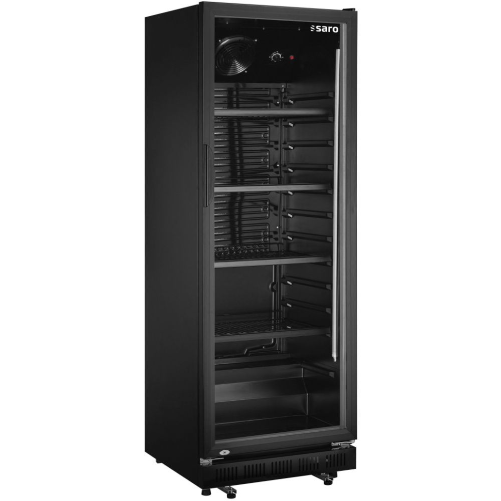 Saro Getränkekühlschrank, Glastür, schwarz, GTK 360