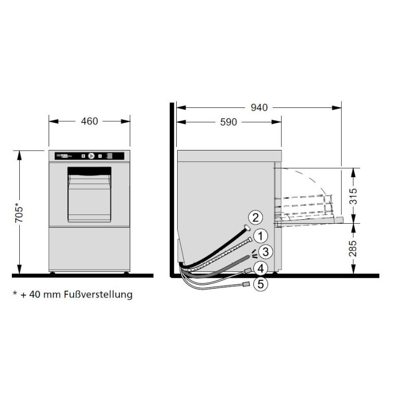 ecomax plus Gläserspülmaschine G415-11D