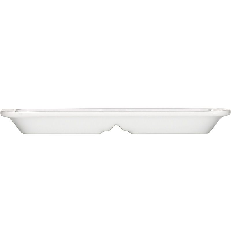 Bauscher Platte rechteckig mit Steg 21 cm - Serie b1100