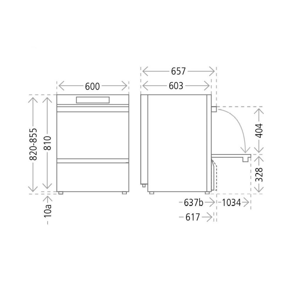 Winterhalter Bistrospülmaschine UC-L inkl. Sauglanzen - 400 V