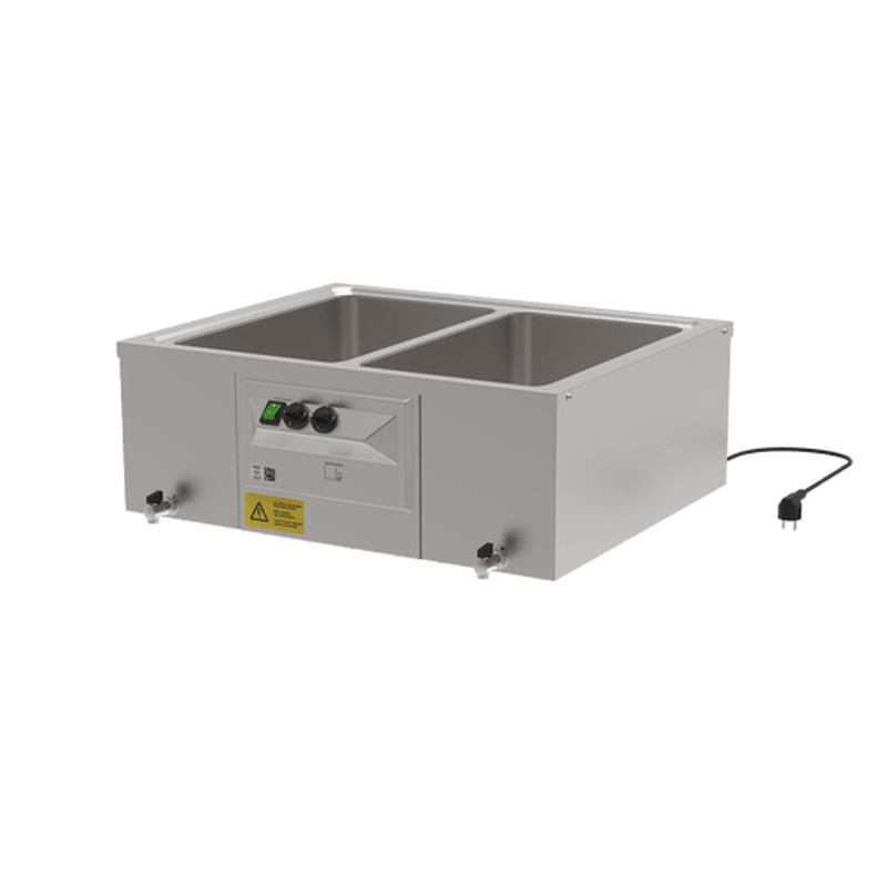 Rieber Tisch-Bain-Marie 2x1/1 mit Ablasshahn