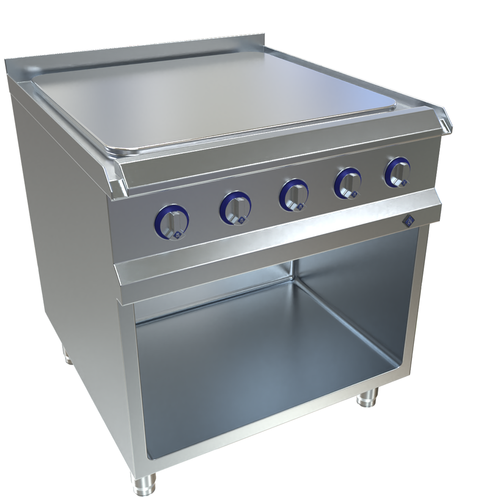 MKN Elektro-Herd mit 4 Zonen Großkochfeld hartverchromt - Serie neue OPTIMA 850