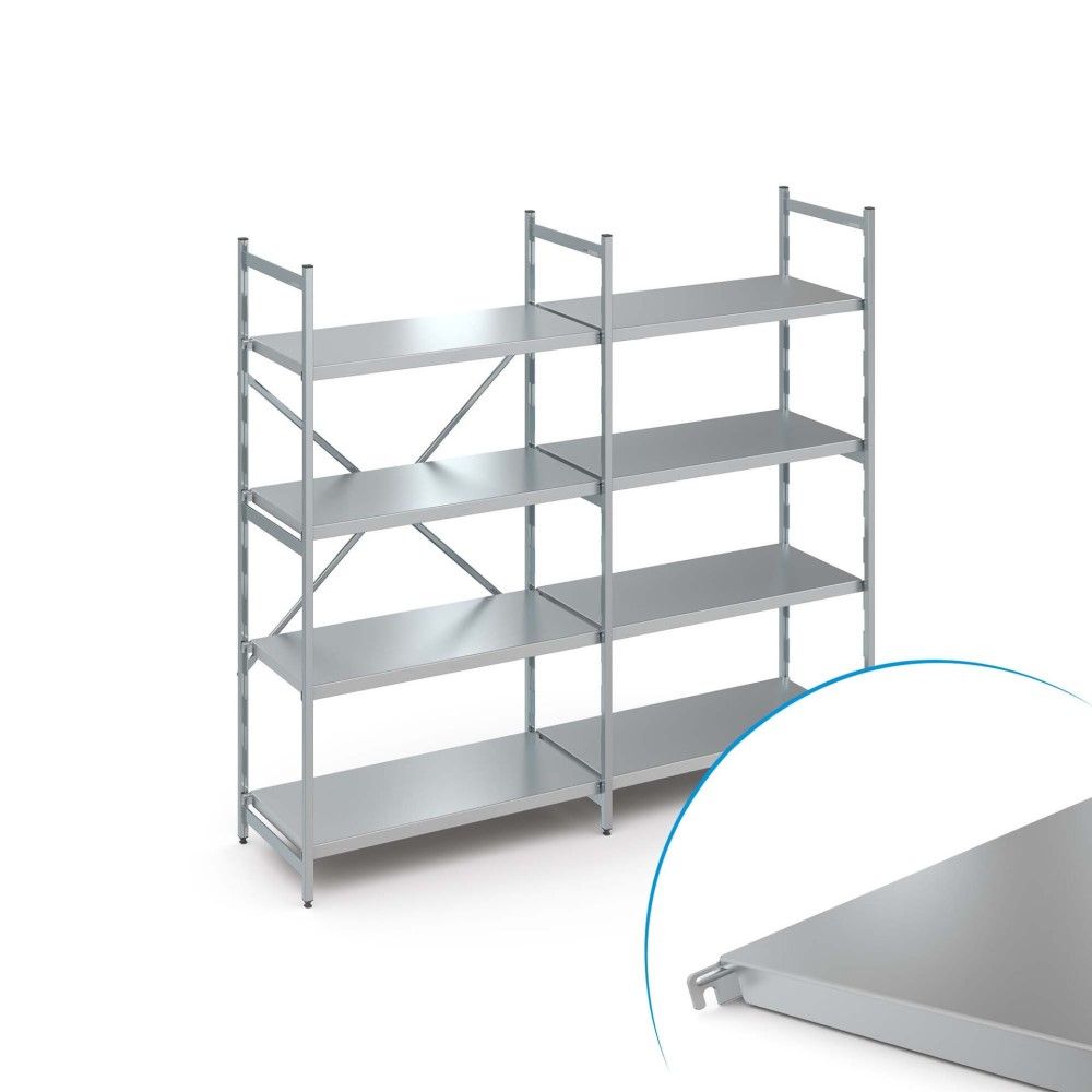 Hupfer Regal N20 19/6 600 Boden/ALU