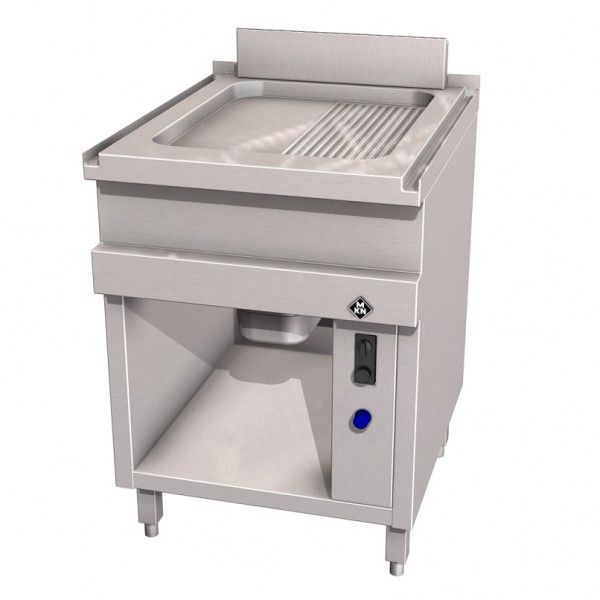 MKN Gas-Griddleplatte 1 glatt/geriffelt - Optima 700
