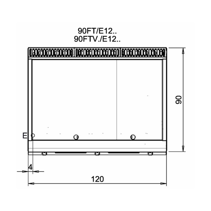 Baron Grillplatte Serie QUEEN9 - Q90FT/E1225 - Elektro