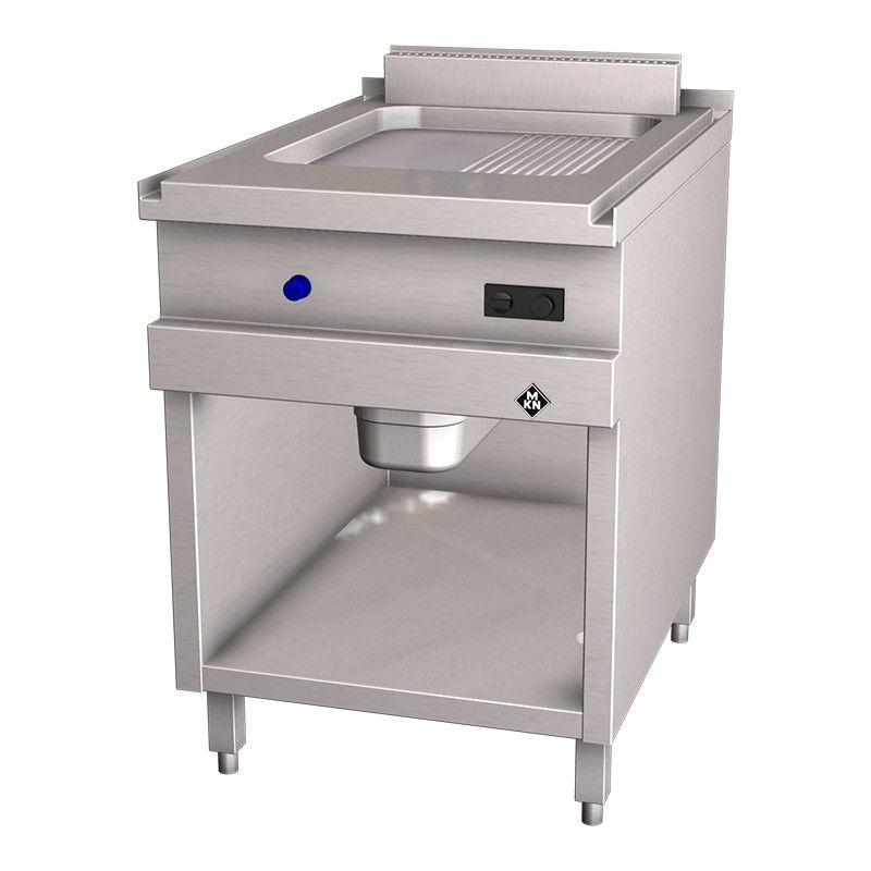 MKN Gas-Griddleplatte 1 glatt/geriffelt - Optima 850