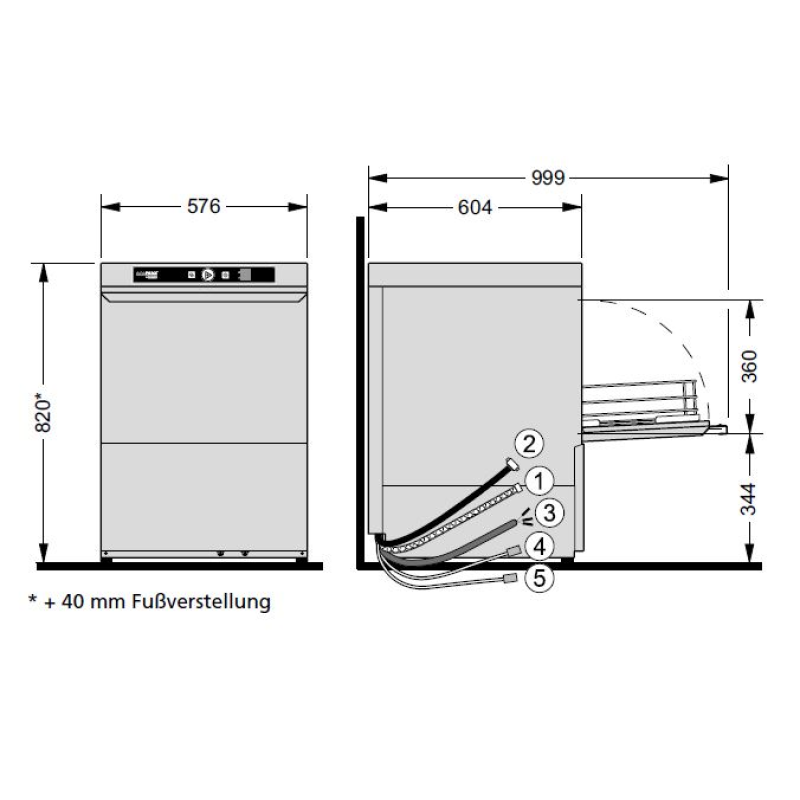 ecomax Geschirrspülmaschine F504S-12C