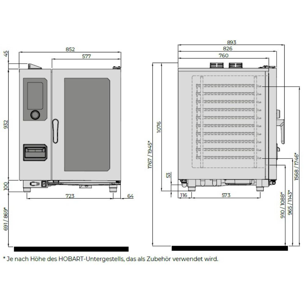 Hobart Kombidämpfer CHEF'S COMBI 101