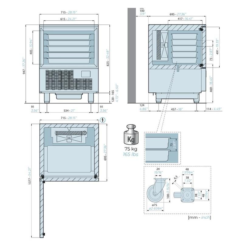 Nordcap COOL-Line Schnellkühler | Schockfroster SKF 5 ENTRY