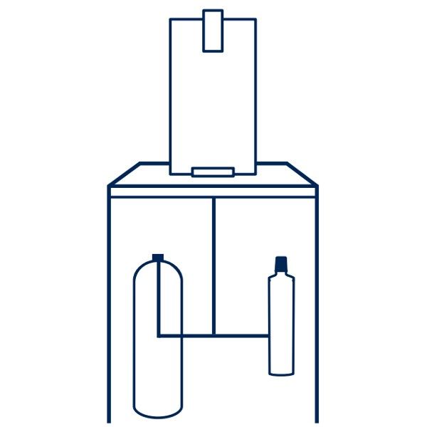 Brita Vivreau Wasserspender Top Compact 15 - Auftischversion Komplettset