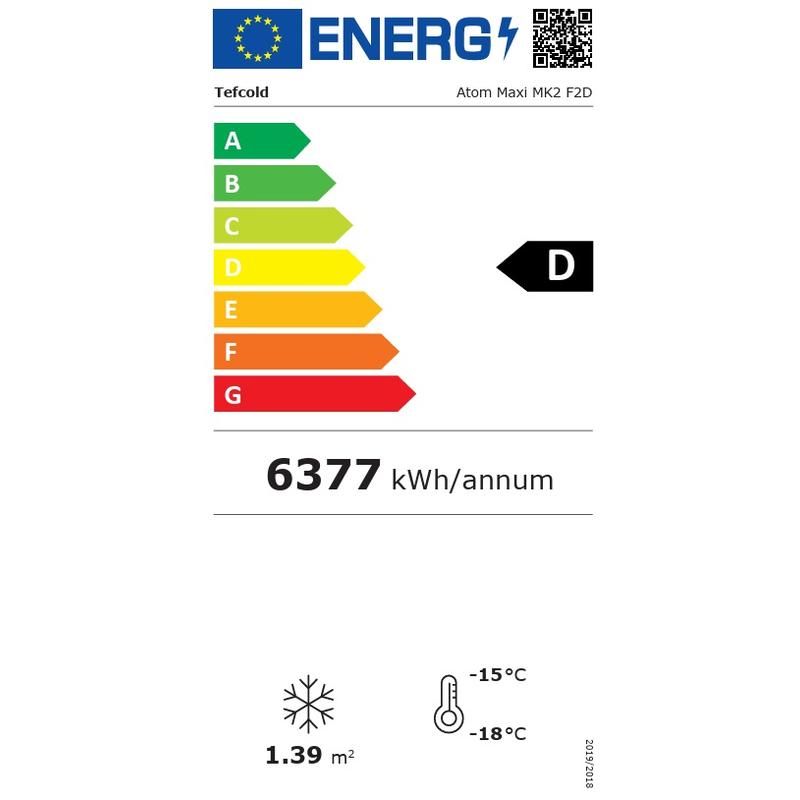 Nordcap Glastürtiefkühlschrank ATOM MAXI 2T-BB
