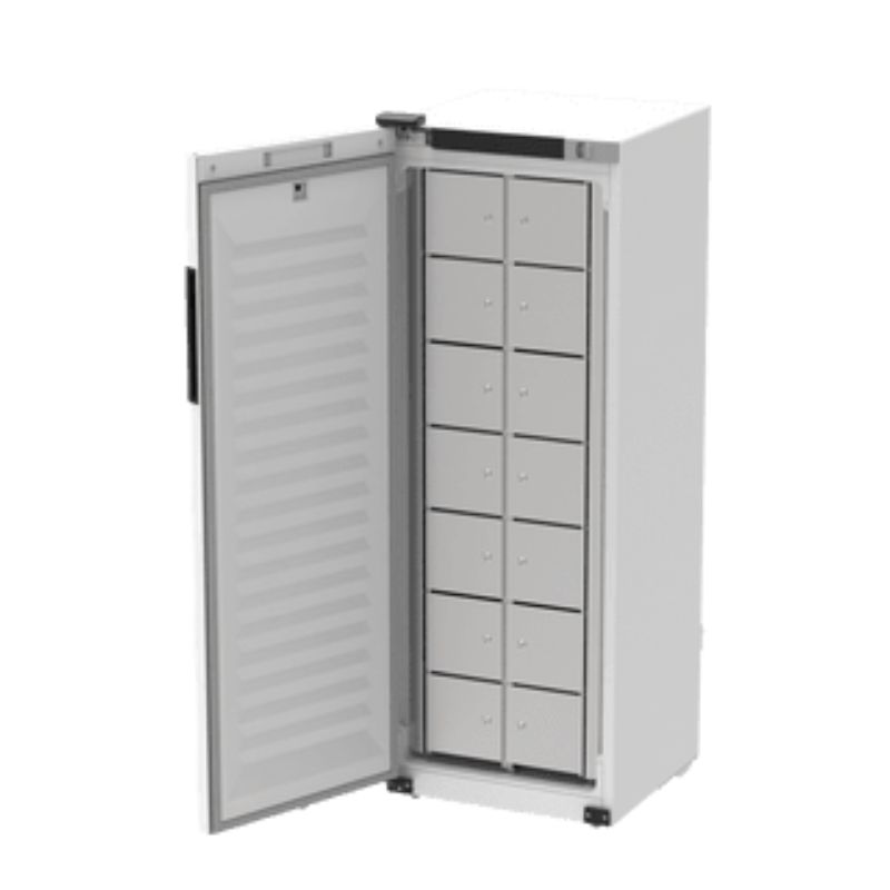 Rieber Gemeinschaftskühlschrank multipolar® 380 - 14 Fächer - Tür links