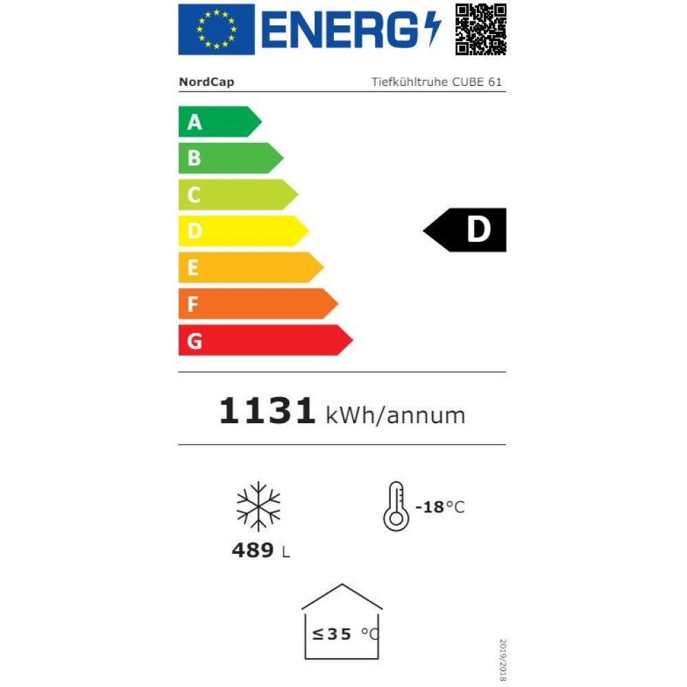 Nordcap Kühl-/Tiefkühltruhe CUBE Combi 61