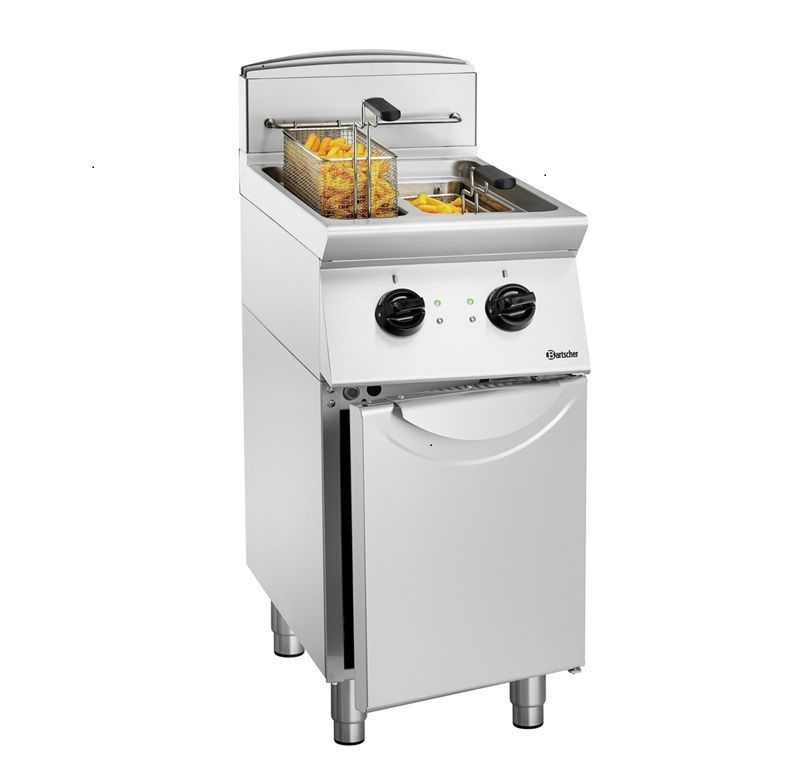 Bartscher Doppel Fritteuse  700, B400, 2 x 8 Liter