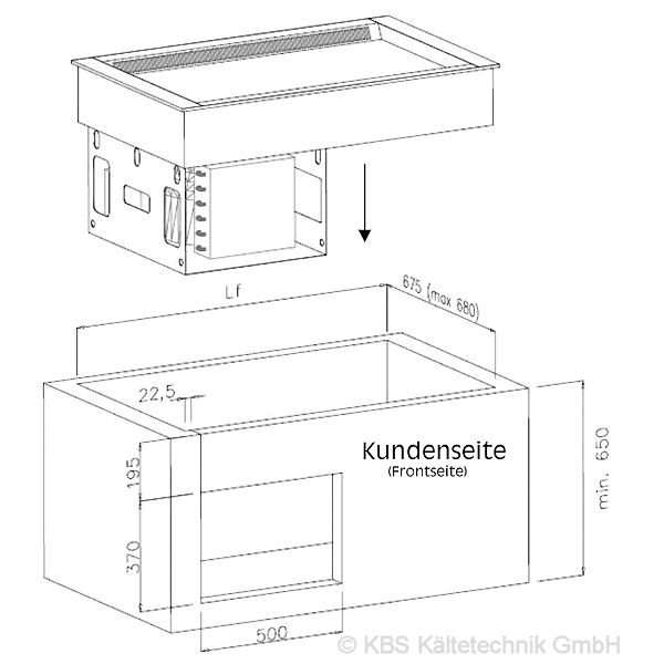 KBS Einbau Kühlplatte Elegance E-EKP GN 4/1