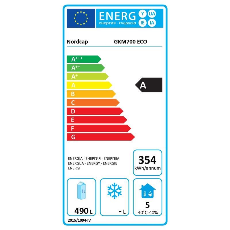 Nordcap Umluft-Gewerbekühlschrank GKM 700 ECO II