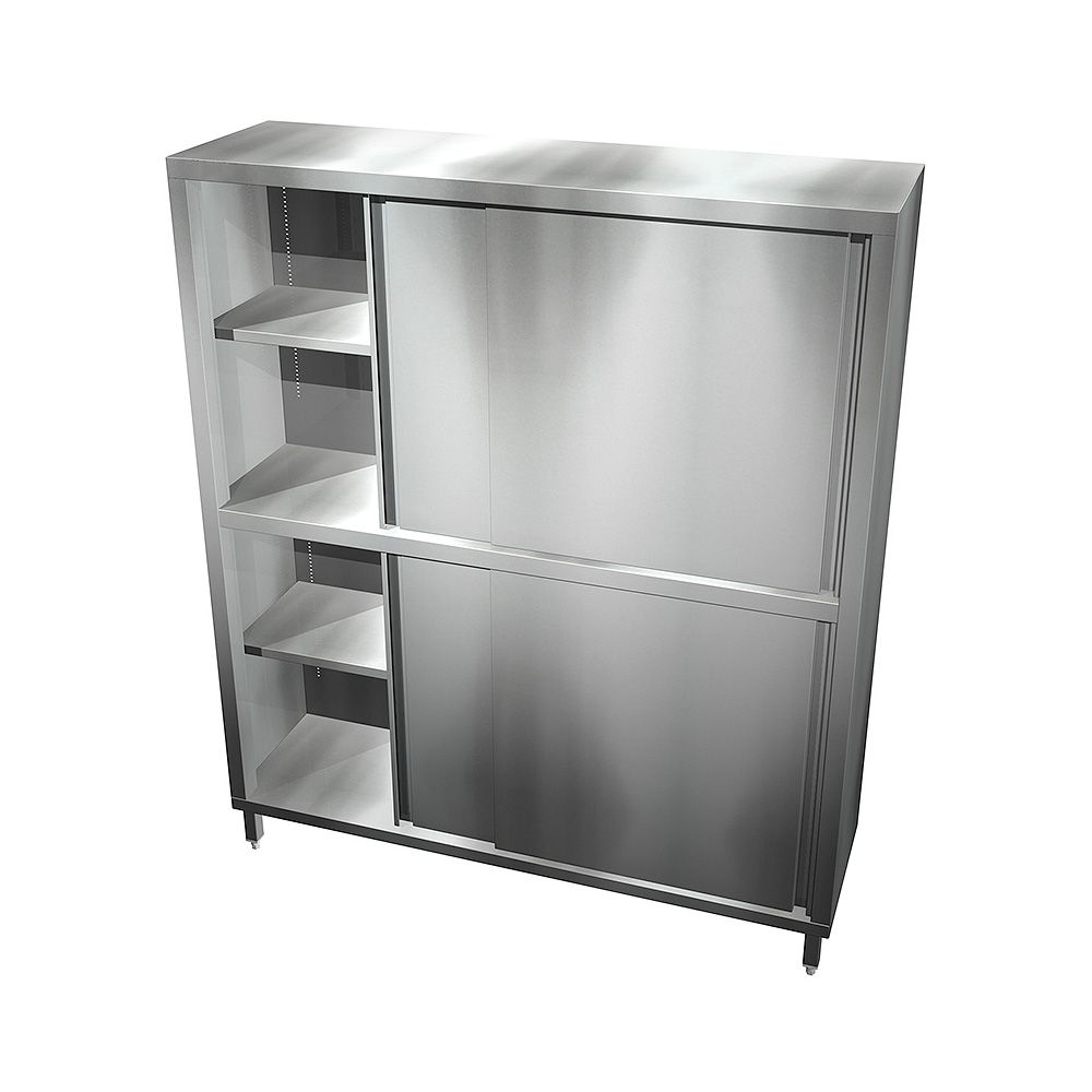 Edelstahl Geschirrschrank - B 1200 x T 600 x H 2000 mm