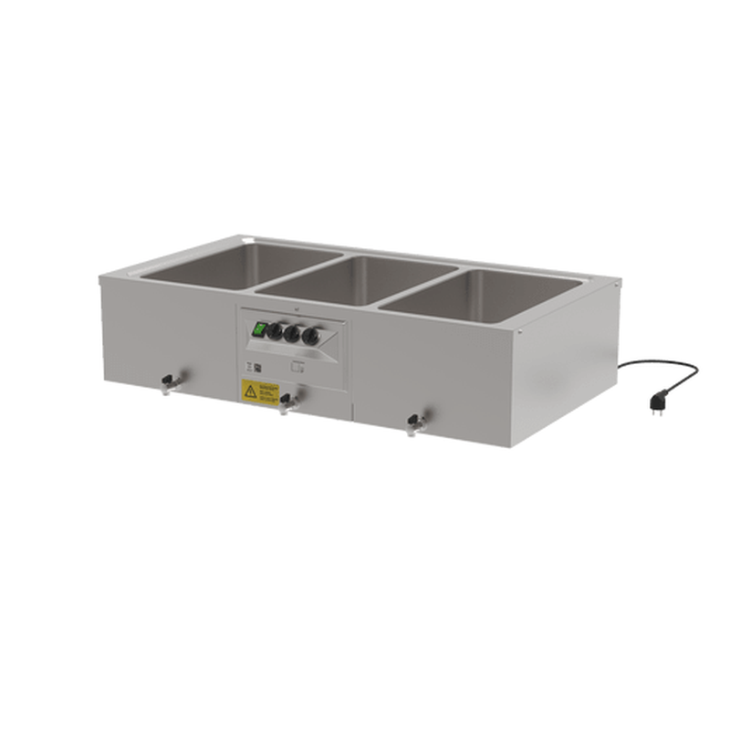 Rieber Tisch-Bain-Marie 3x1/1 mit Ablasshahn