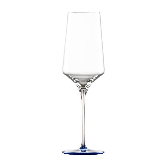 Sektglas mit Moussierpunkt - Nachtblau