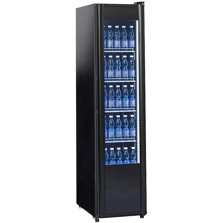 KBS Getränkekühlschrank 326 G Slim - schwarz - mit Glastür