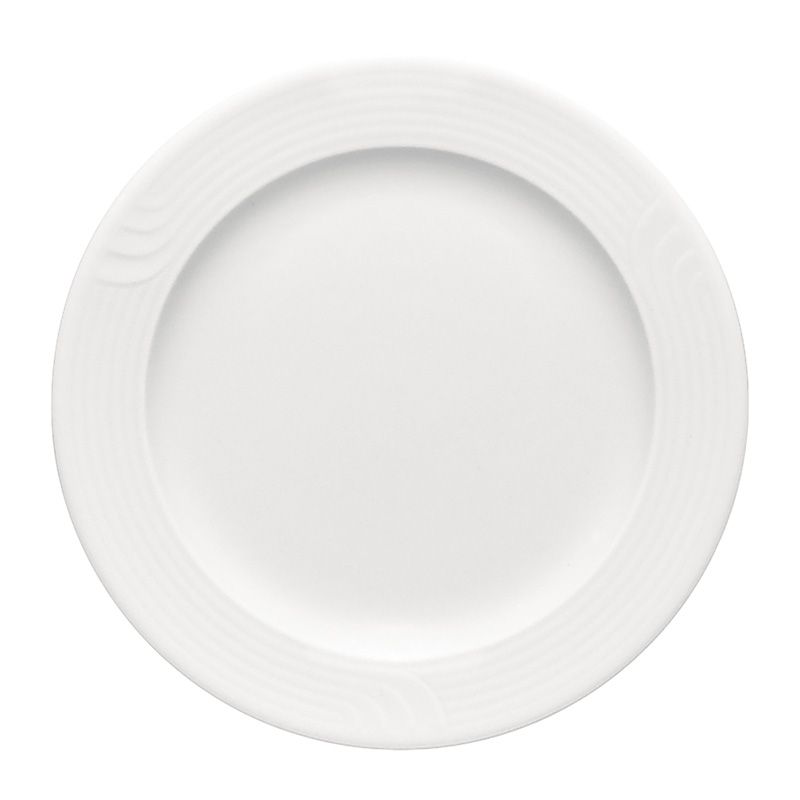 Bauscher Teller flach Fahne Relief 24 cm - Serie carat