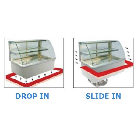 Nordcap Einbaukühlvitrine Gastro HCGR-145-87-E R290