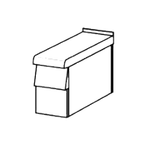 Ascobloc End-/Zwischenbauteil mit Schalterblende - B200