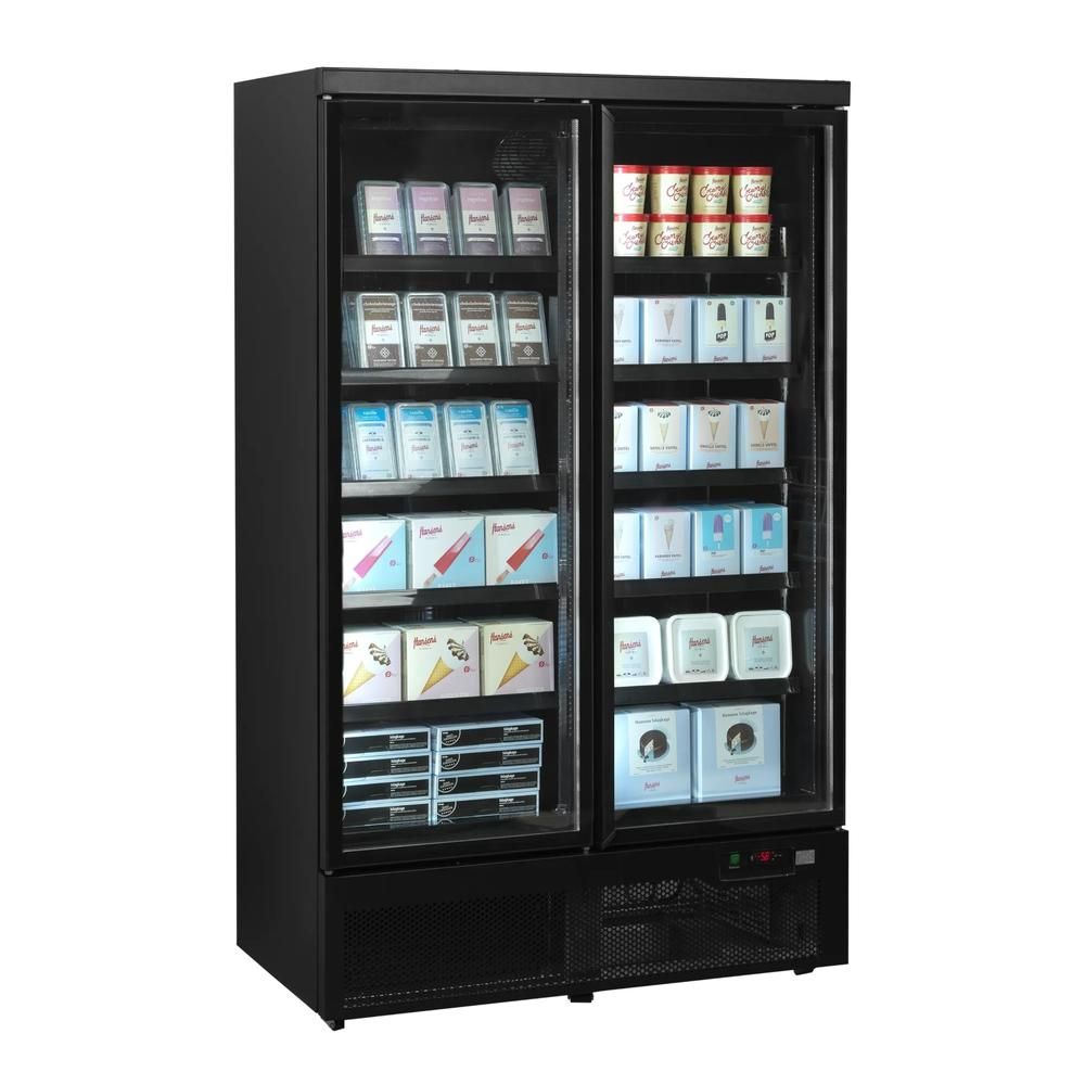 Nordcap Glastürtiefkühlschrank ATOM MAXI 2T-BB