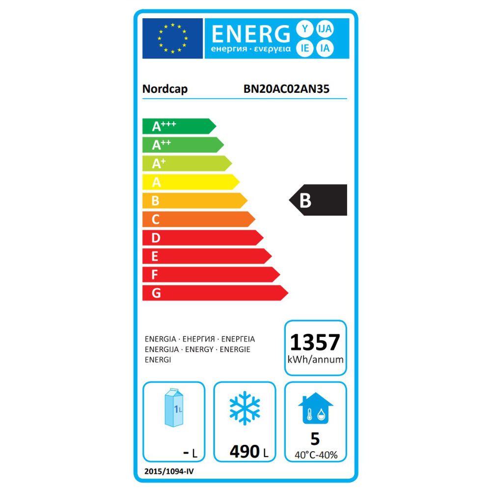 Nordcap Umluft-Gewerbetiefkühlschrank GTM 700 ECO II