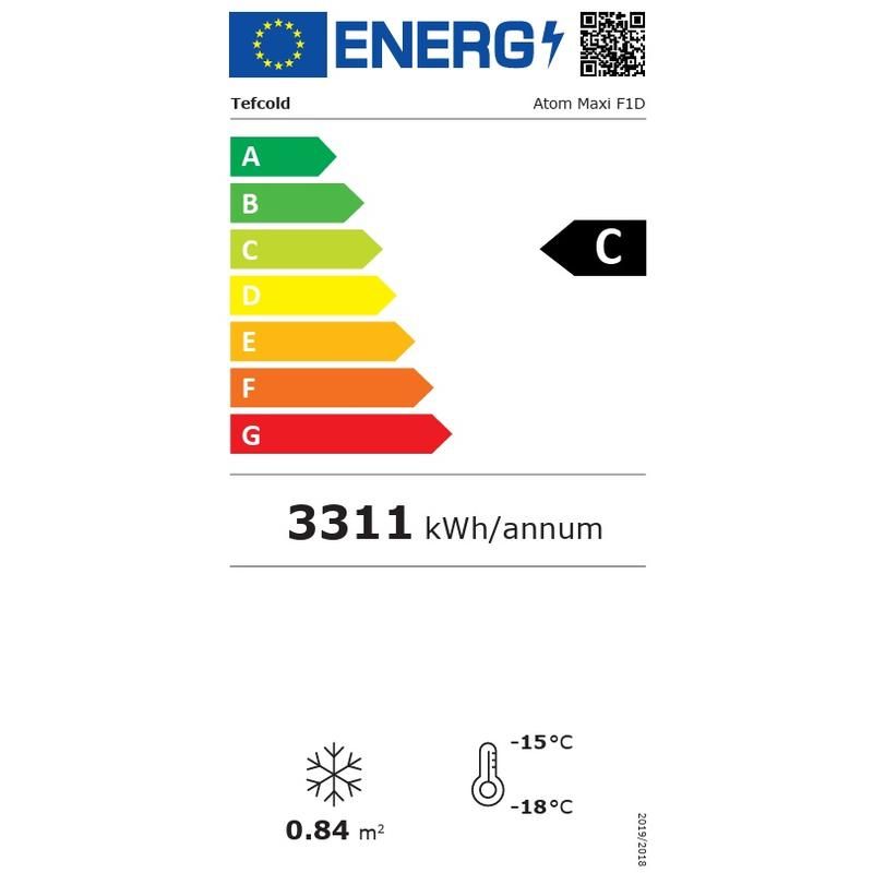 Nordcap Glastürtiefkühlschrank ATOM MAXI 1T-BB