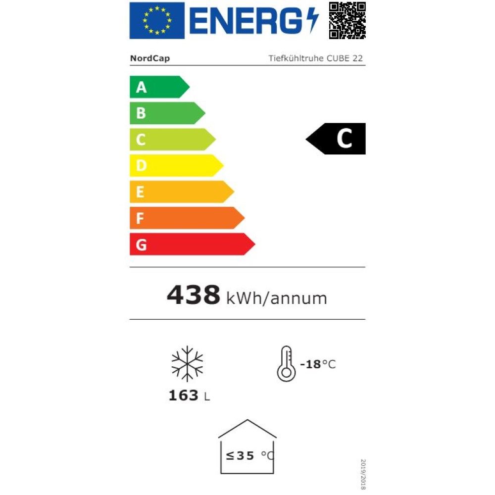 Nordcap Kühl-/Tiefkühltruhe CUBE Combi 22